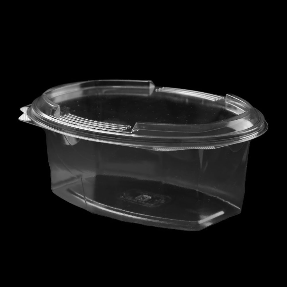 Oval salladsförpackning Stor 1000cc